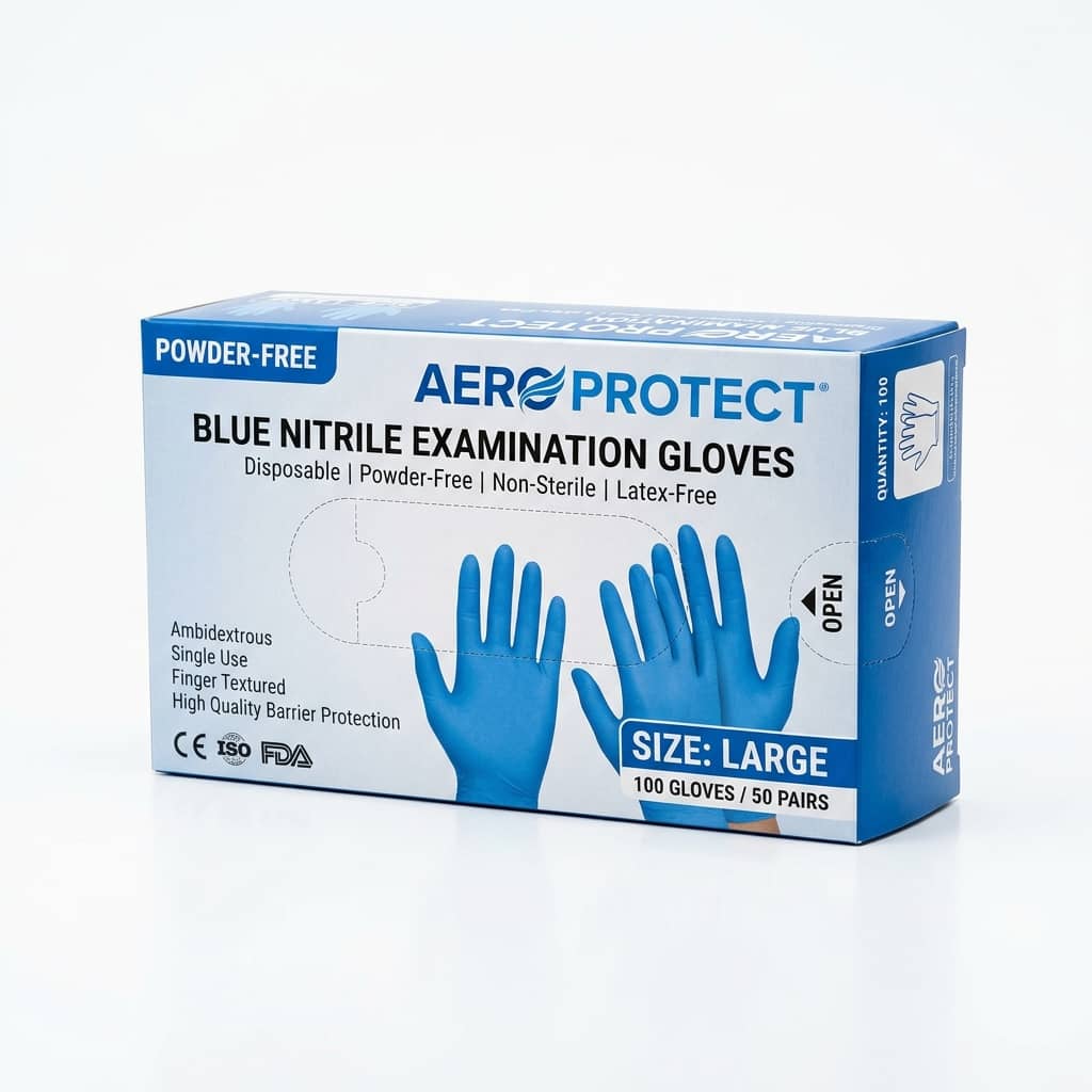 Nitrile Examination Gloves, Powder-Free